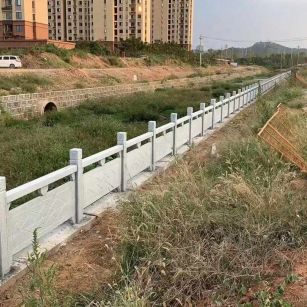 乌兰察布 白麻河道栏杆效果展示图
