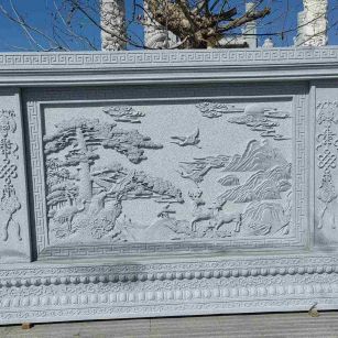乌兰察布 芝麻白大型照壁，屏风，影壁