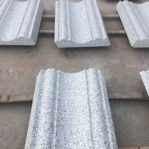 乌兰察布 白麻花岗岩光面别墅线条