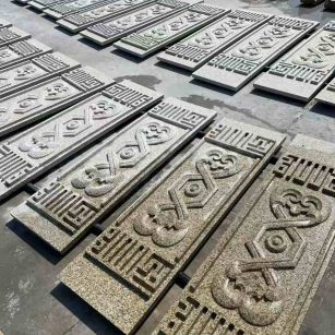 乌兰察布 黄金麻花岗岩外墙雕刻板