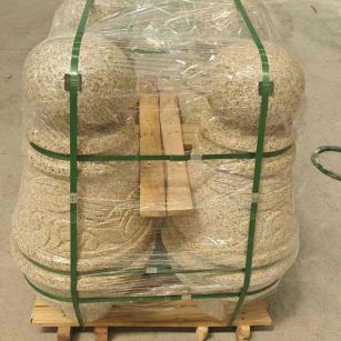 乌兰察布 黄金麻异形定制雕花——棒棒糖挡车柱