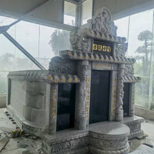 乌兰察布 芝麻白墓碑效果展示图