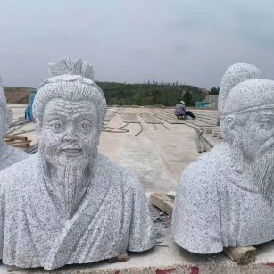 乌兰察布 白麻花岗岩石材人物立体雕刻