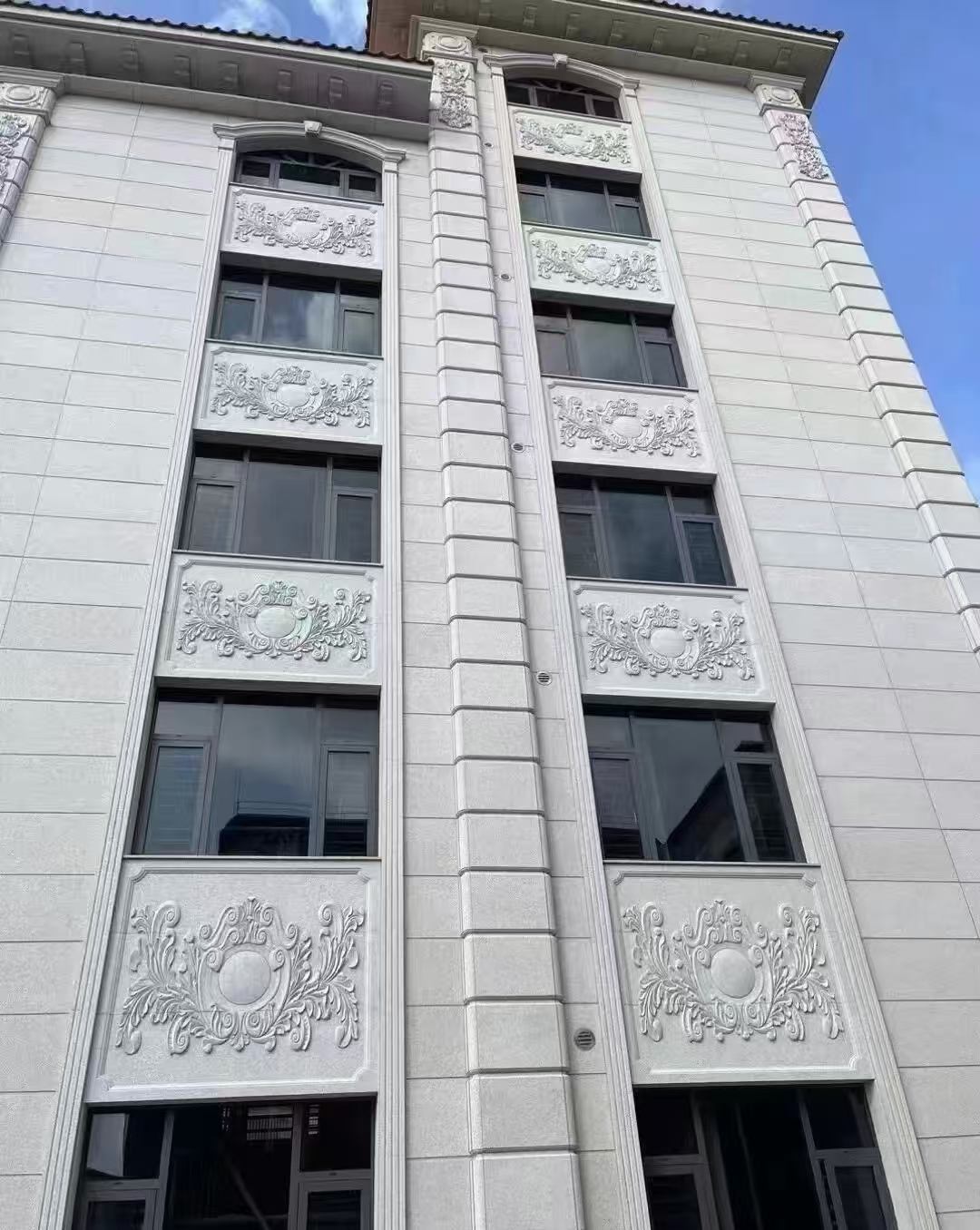 乌兰察布 白麻荔枝面花岗岩别墅外墙干挂