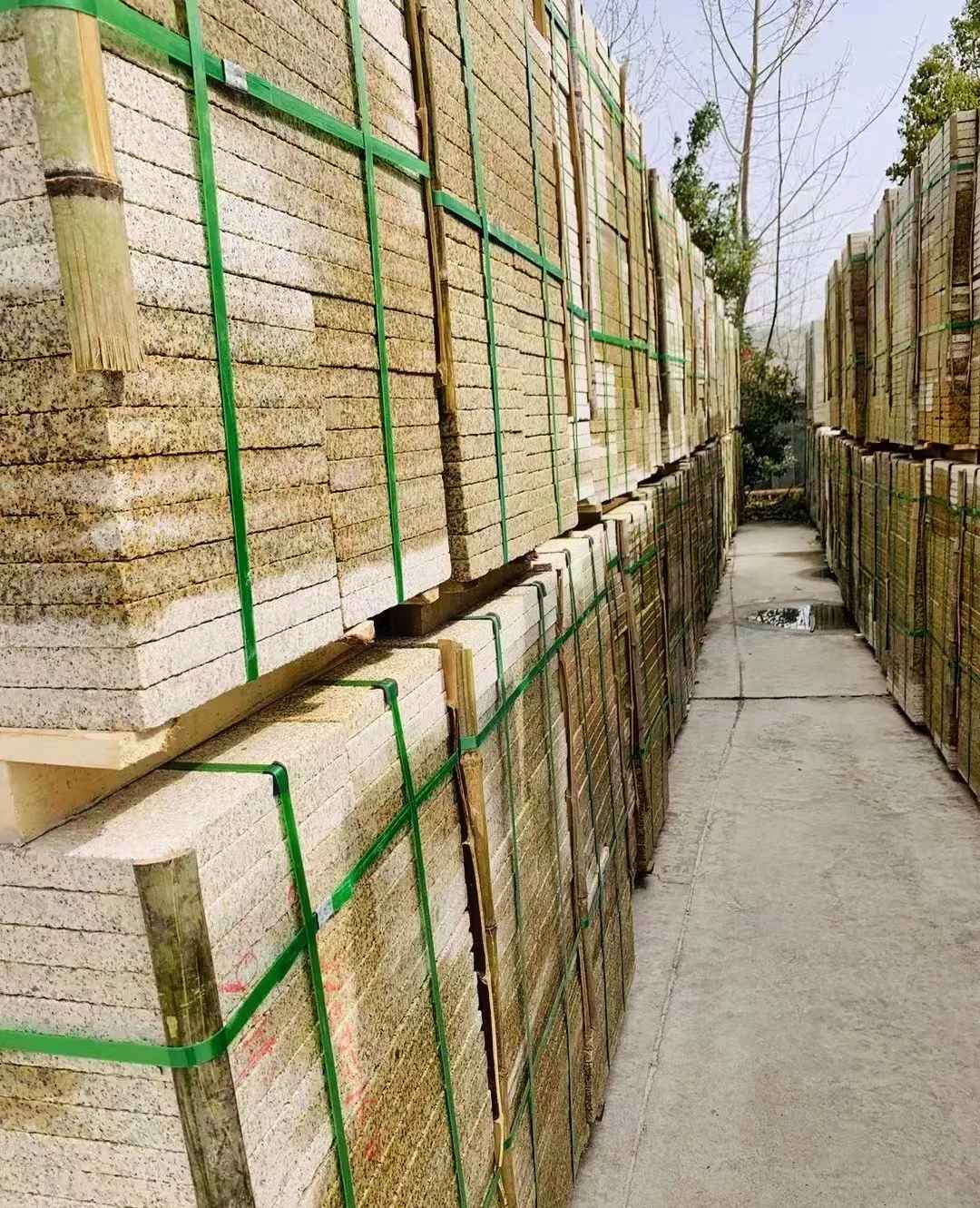 乌兰察布 黄金麻花岗岩荔枝面地铺石