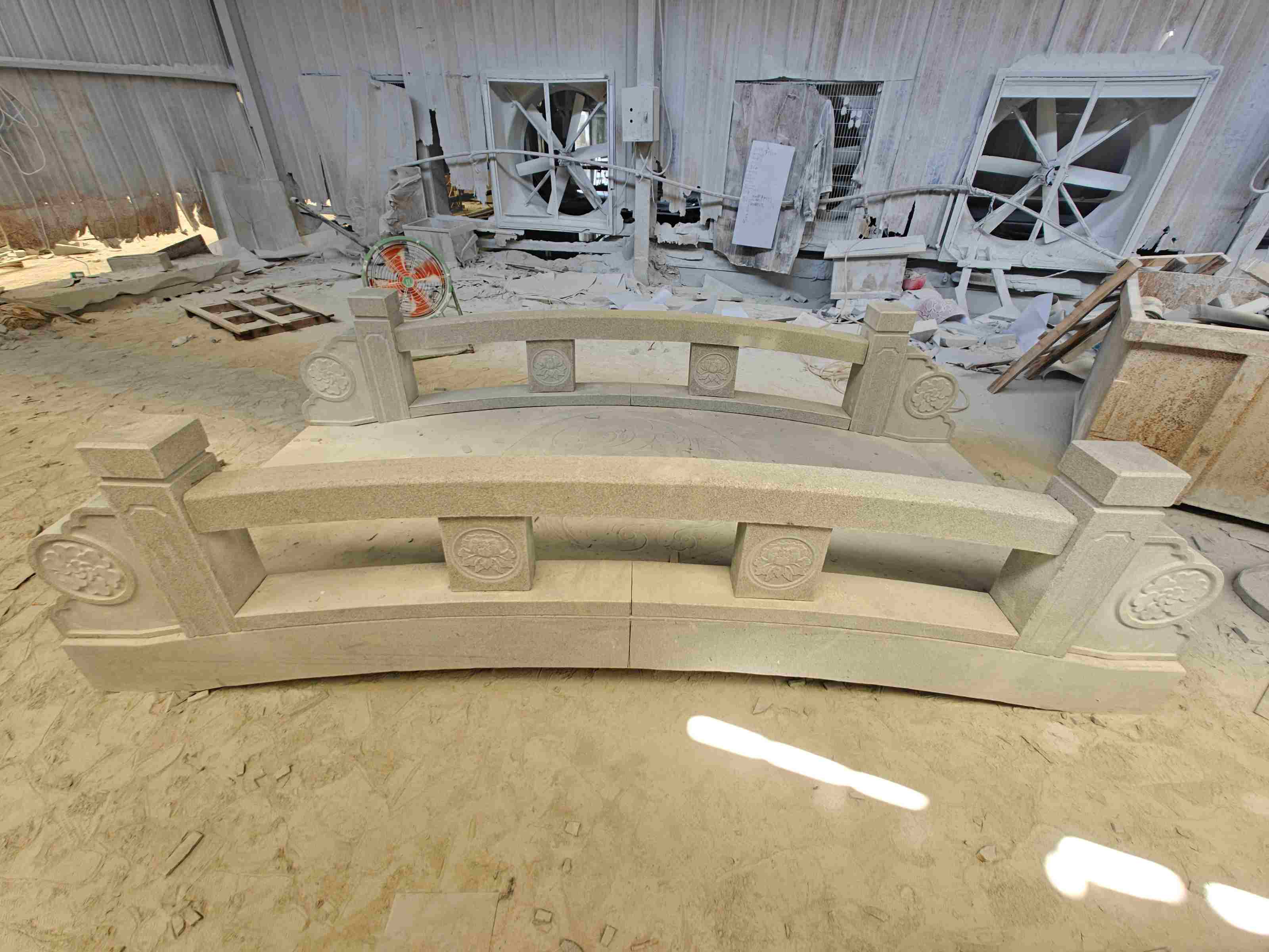 乌兰察布 芝麻灰花岗岩异形加工-拱桥，石桥